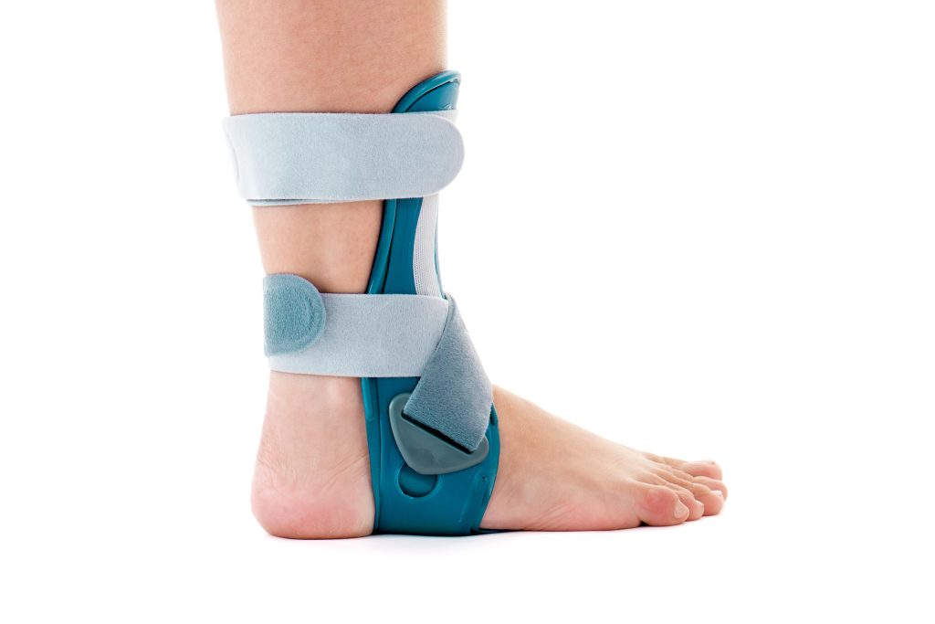 Man with Custom Molded Foot Orthotics