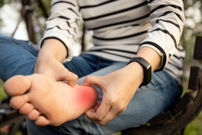 Women suffering from Heel pain